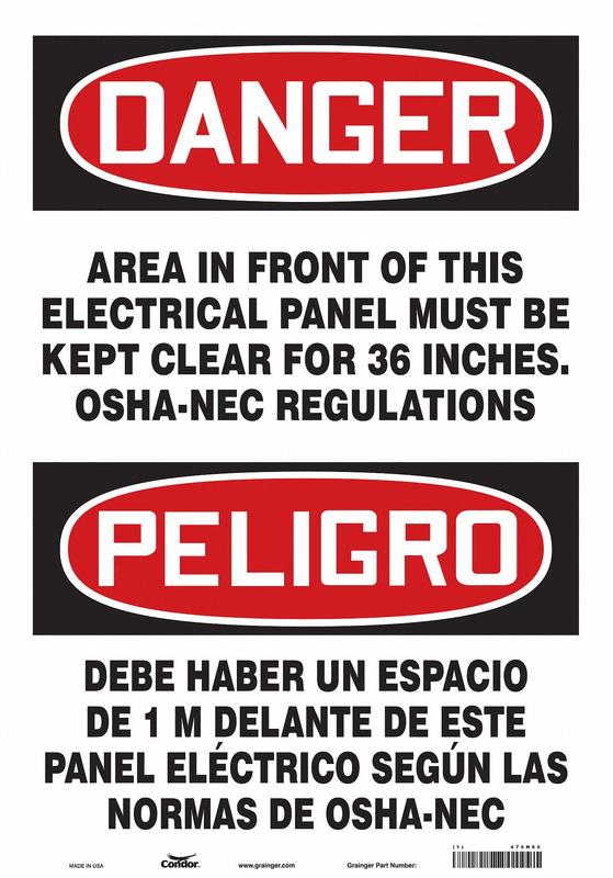 Safety Sign 20 inx14 in Vinyl MPN:475N65