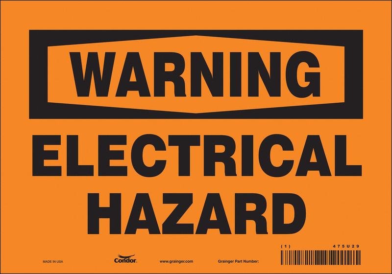 Safety Sign 7 inx10 in Vinyl MPN:475U29