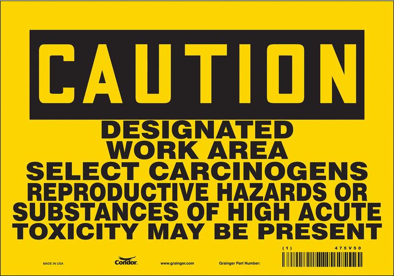 Safety Sign 7 inx10 in Vinyl MPN:475V50