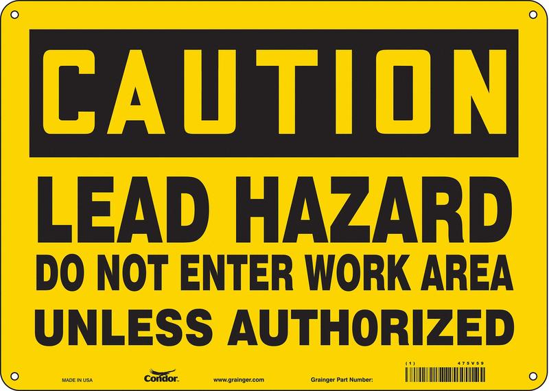 Safety Sign 10 inx14 in Aluminum MPN:475V59