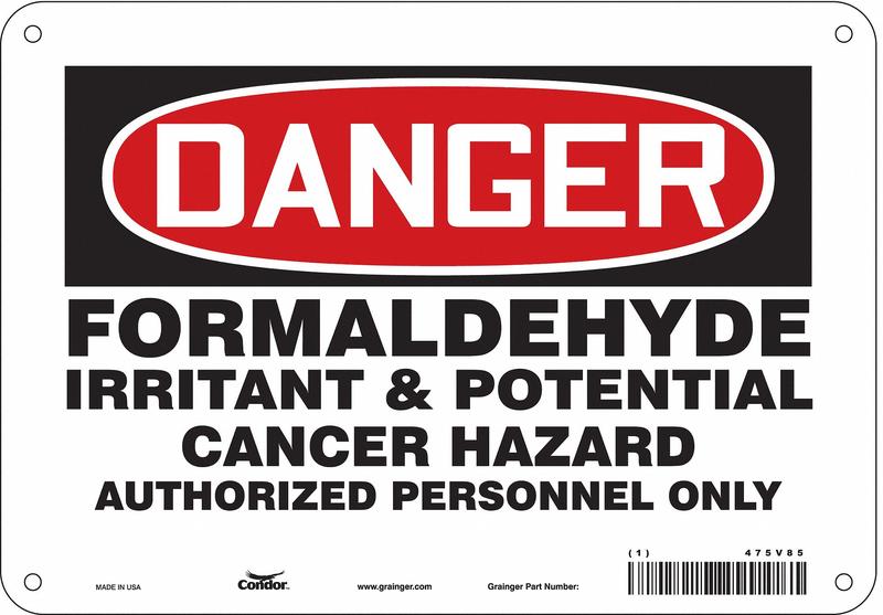 Safety Sign 7 inx10 in Polyethylene MPN:475V85