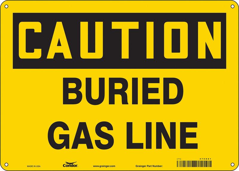 Safety Sign 10 in x 14 in Polyethylene MPN:475X01