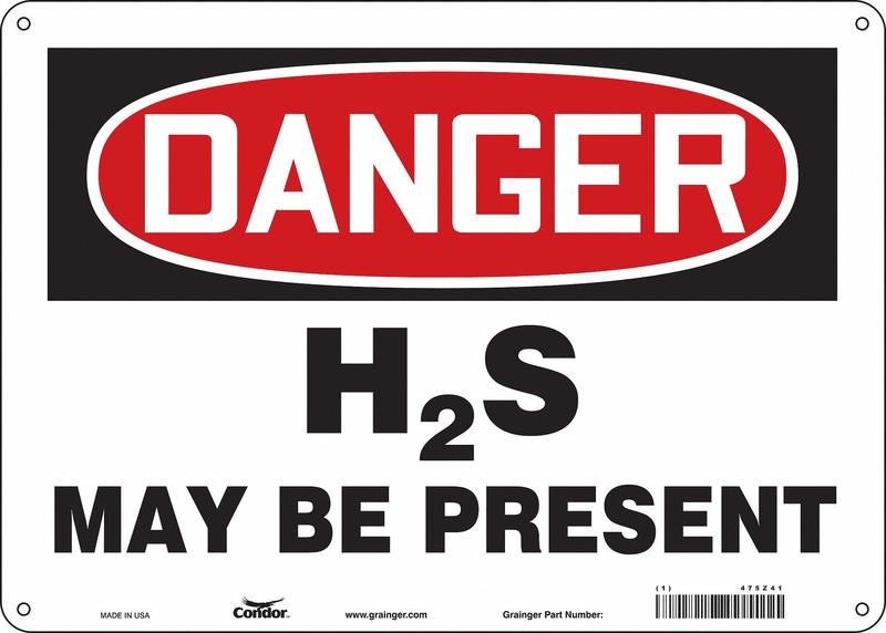 Safety Sign 10 inx14 in Polyethylene MPN:475Z41