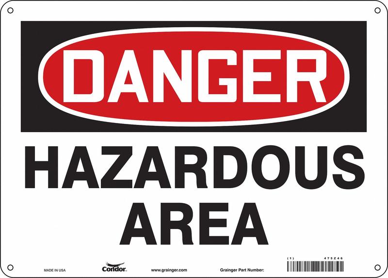 Safety Sign 10 inx14 in Aluminum MPN:475Z46