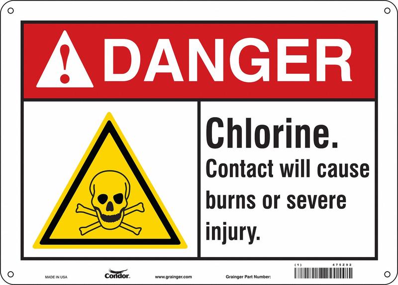 Safety Sign 10 inx14 in Polyethylene MPN:475Z92