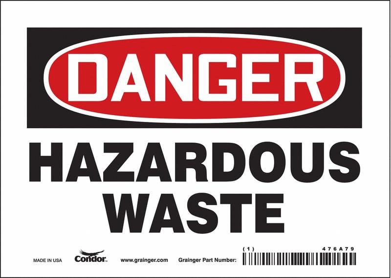 Safety Sign 5 inx7 in Vinyl MPN:476A79