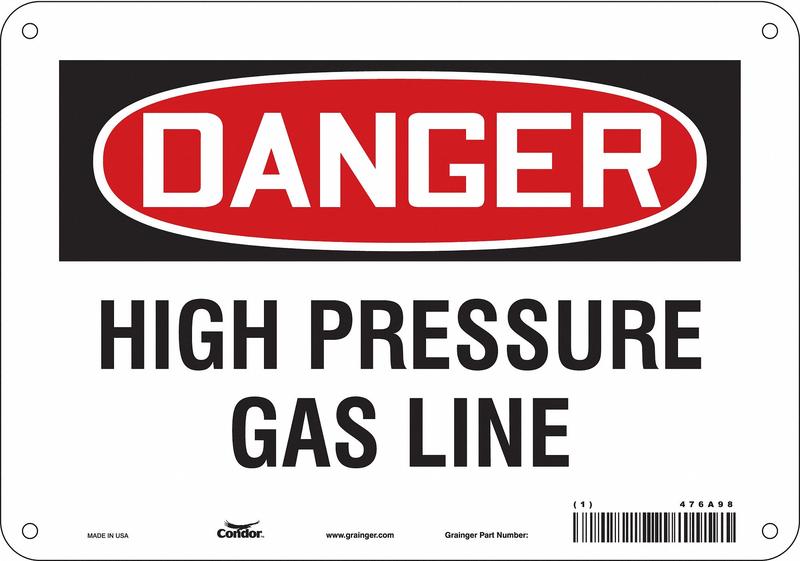 Chemical Sign 7 in x 10 in Aluminum MPN:476A98