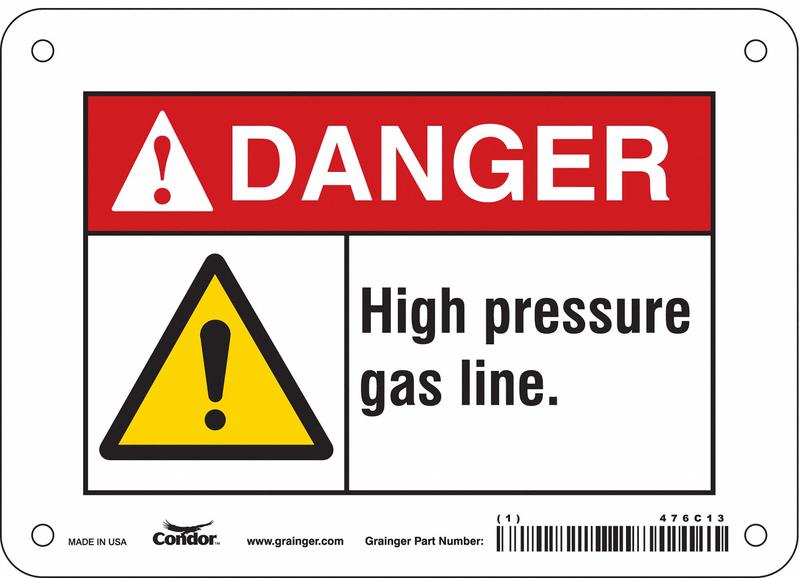 Safety Sign 5 in x 7 in Vinyl MPN:476C13