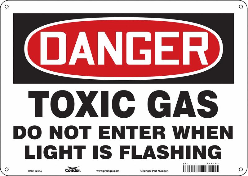 Safety Sign 10 inx14 in Aluminum MPN:476D93