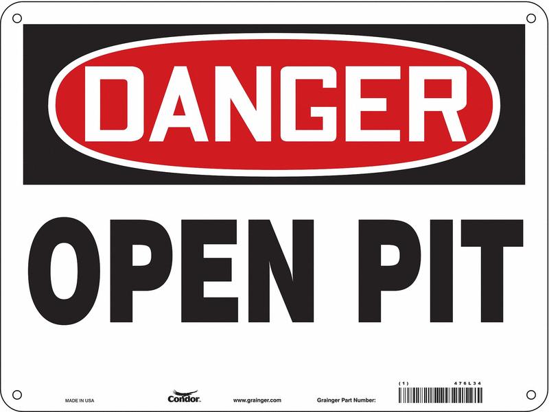 Safety Sign 18 inx24 in Aluminum MPN:476L34