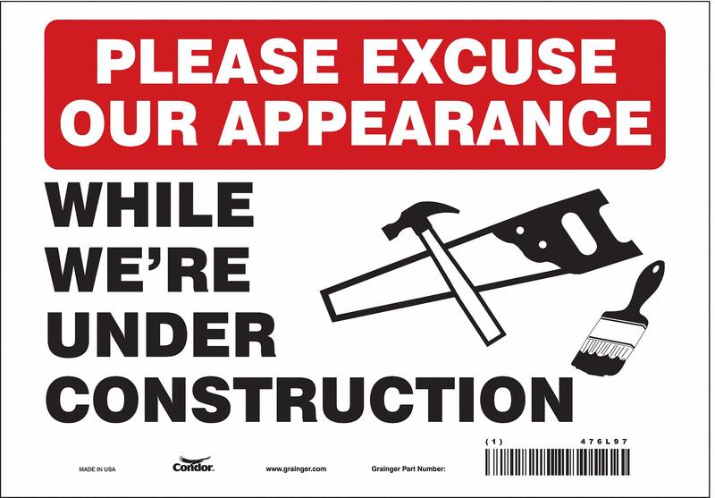 Safety Sign 7 inx10 in Vinyl MPN:476L97