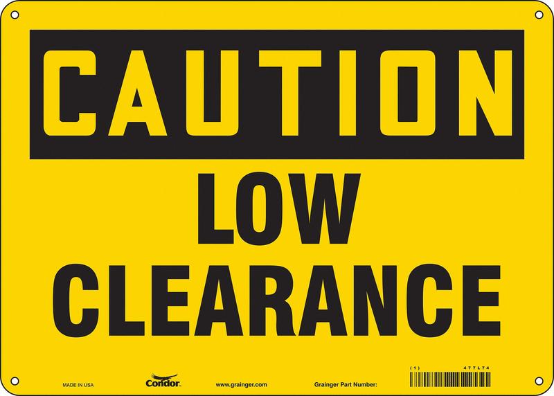 Safety Sign 10 inx14 in Polyethylene MPN:477L74