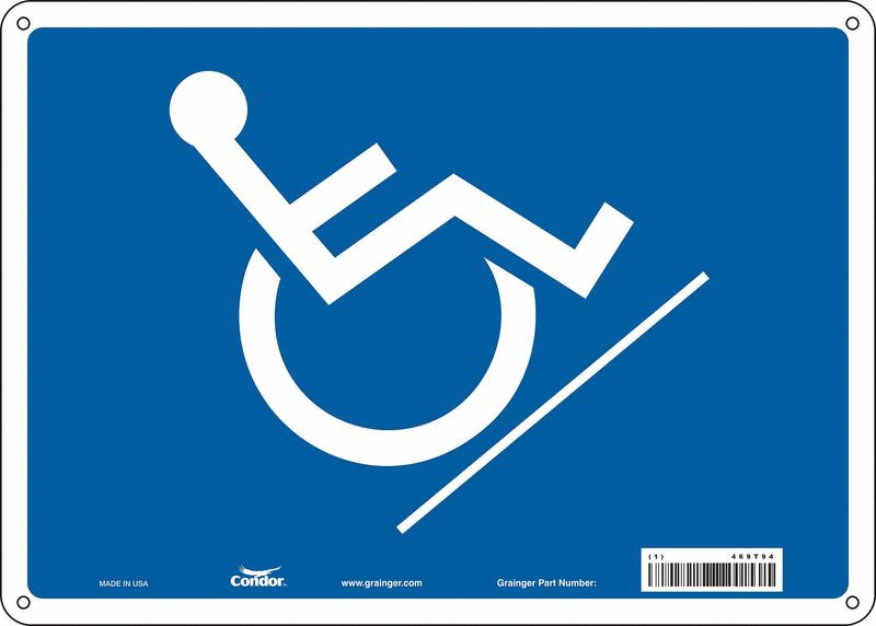 Safety Sign 10 inx14 in Aluminum MPN:477T94