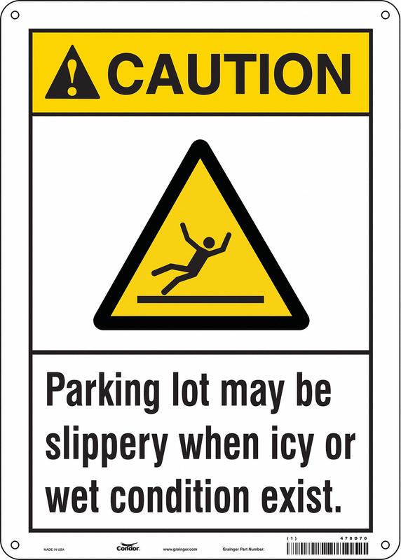 Safety Sign 14 inx10 in Aluminum MPN:478D70