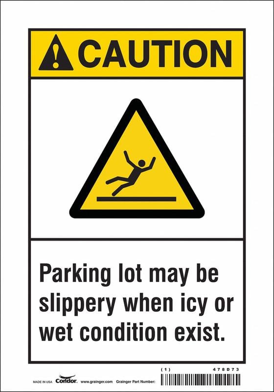 Safety Sign 10 inx7 in Vinyl MPN:478D73