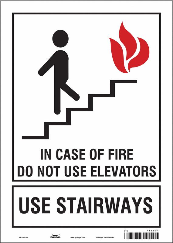 Safety Sign 14 in x 10 in Vinyl MPN:485F31