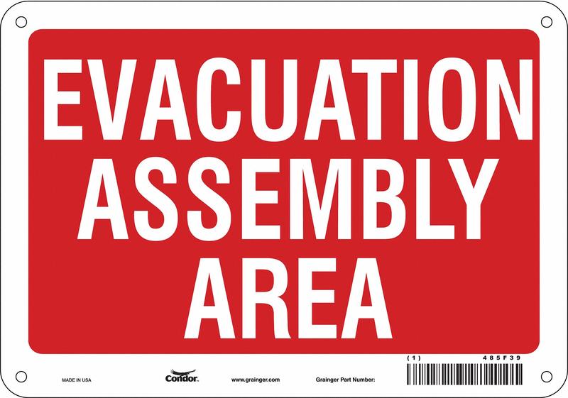 Safety Sign 7 in x 10 in Aluminum MPN:485F39