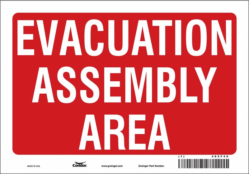 Safety Sign 7 in x 10 in Vinyl MPN:485F46