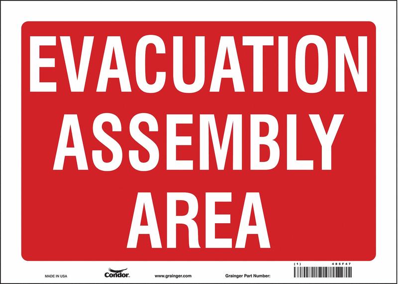 Safety Sign 10 in x 14 in Vinyl MPN:485F47