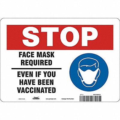 Facemask Reminder Safety Sign MPN:60YG02