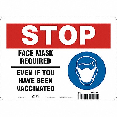 Facemask Reminder Safety Sign MPN:60YG05