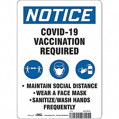 Facemask Reminder Safety Sign MPN:60YG30