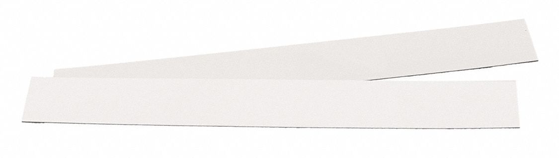 Magnetic Strip White Vinyl 1 in H PK5 MPN:487C76