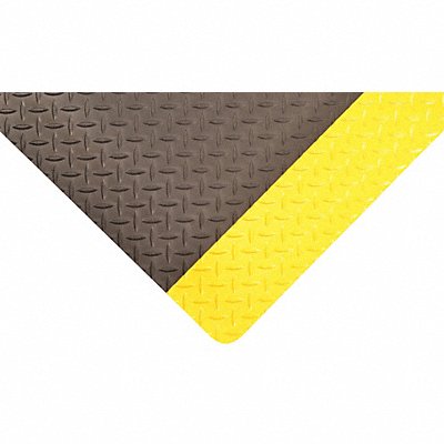 Antifatigue Mat Black Yellow Border MPN:3VFU4