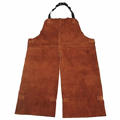 Split Leg Welding Bib Apron Lthr 36x24In MPN:4KXH3