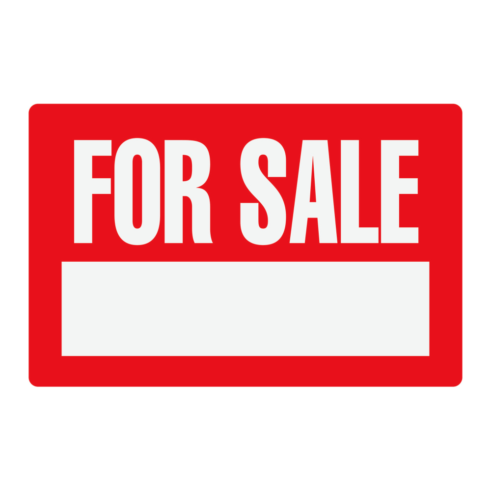 Cosco For Sale Sign, 8in x 12in, Red/White (Min Order Qty 29) MPN:098009