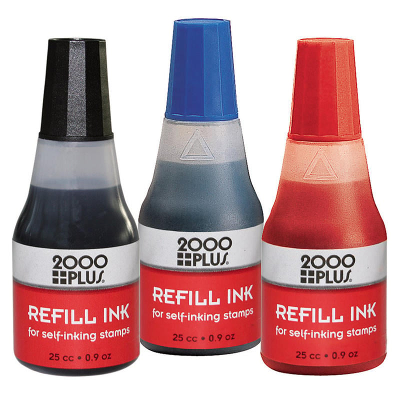 2000 PLUS Self-Inking Stamp Refill Ink, 1 Oz, Black (Min Order Qty 13) MPN:032962