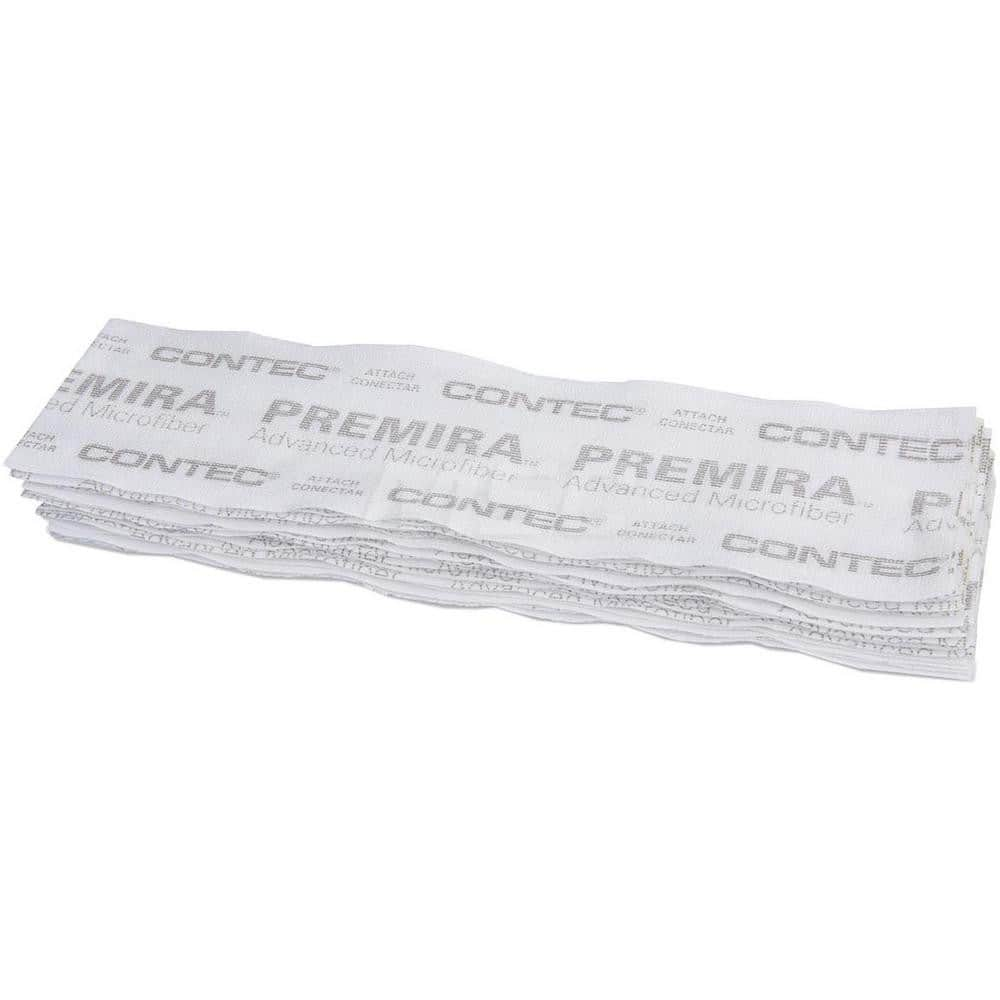 Wet Mop Pad: Hook & Loop, White & Gray Mop, Microfiber MPN:PRMM0001