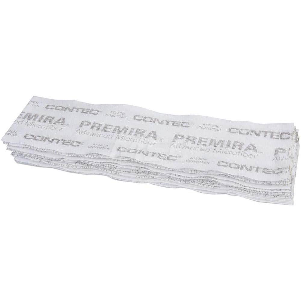 Wet Mop Pad: Hook & Loop, White & Gray Mop, Microfiber MPN:PRMM0001B