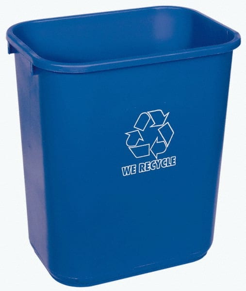 28 Qt Rectangle Blue Recycling Container MPN:2818-1