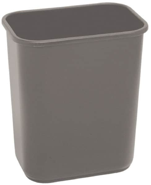 Trash Can: 28 qt, Rectangle, Gray MPN:2818GY