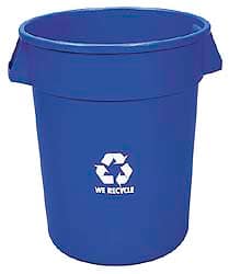 32 Gal Round Blue Recycling Container MPN:3200-1