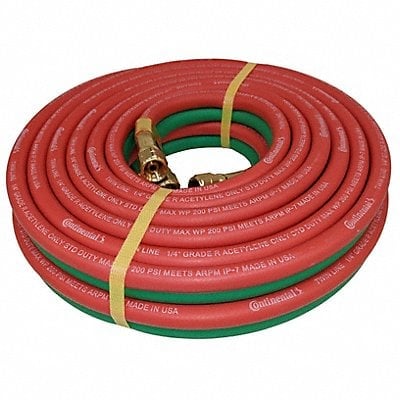 Twin Line Welding Hose 1/4 25 ft. MPN:TWR-04-025BB