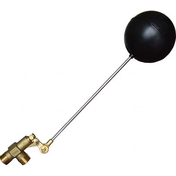 Float Valves, End Connection: MIP , Valve Body Material: Lead-Free Brass, Stainless Steel , Float Material: Brass  MPN:R400-1-5P-LF