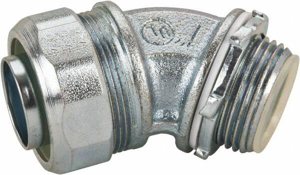 Conduit Connector: For Liquid-Tight, Malleable Iron, 1