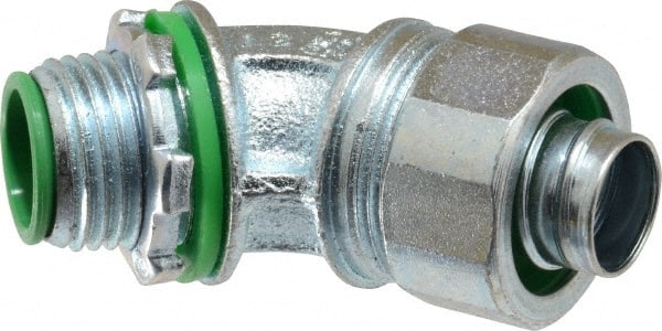 Conduit Connector: For Liquid-Tight, Malleable Iron, 1/2