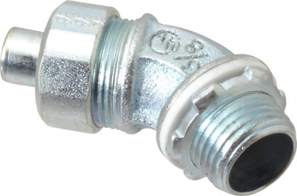 Conduit Connector: For Liquid-Tight, Malleable Iron, 3/8