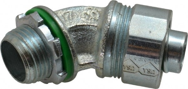 Conduit Connector: For Liquid-Tight, Malleable Iron, 1/2