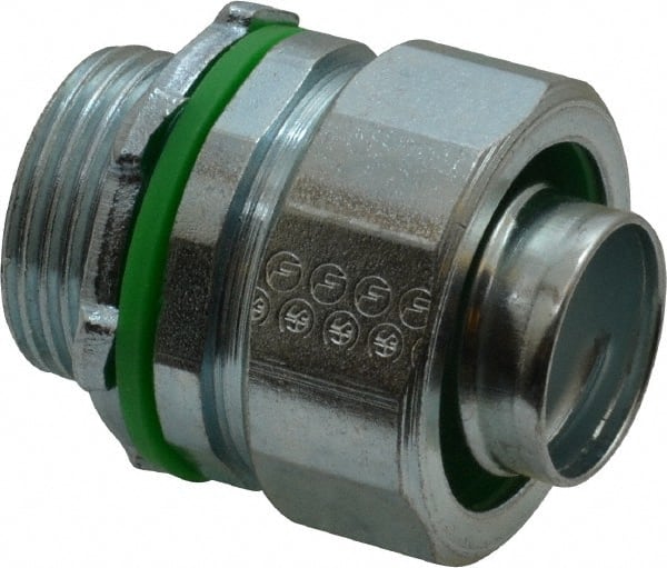 Conduit Connector: For Liquid-Tight, Steel, 3/4