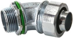 Conduit Connector: For Liquid-Tight, Malleable Iron, 3/4