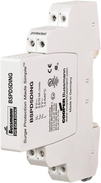 4 Pole, 1 Phase, 90mm Long x 12mm Wide x 71.99mm Deep, Hardwired Surge Protector MPN:BSPD24DING