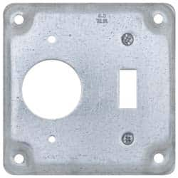 Square Surface Electrical Box Cover: Steel MPN:TP504