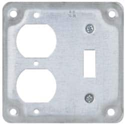 Square Surface Electrical Box Cover: Steel MPN:TP506