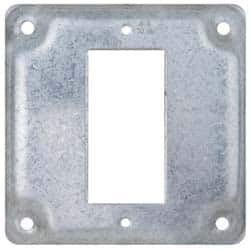 Square Surface Electrical Box Cover: Steel MPN:TP513