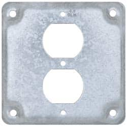 Square Surface Electrical Box Cover: Steel MPN:TP516