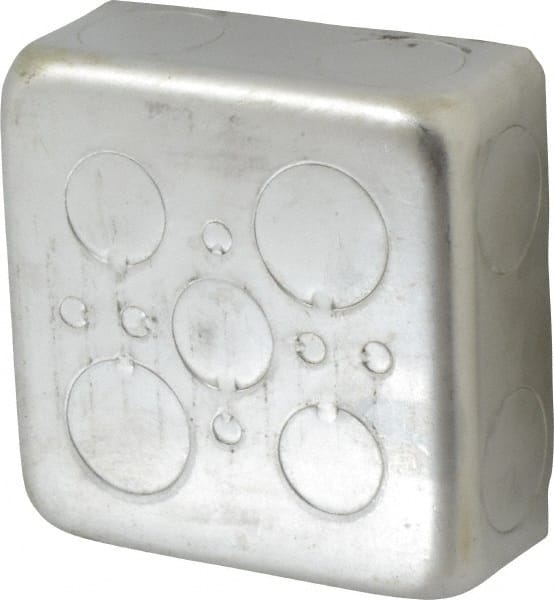 Electrical Outlet Box: Steel, Square, 4